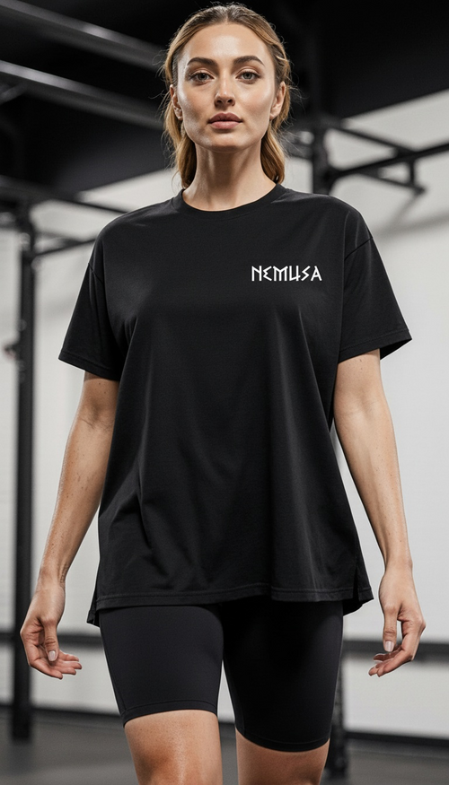 T-shirt Oversize Noir Profond